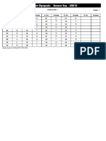 Class 1 IOM Answer Key Set CC 2018