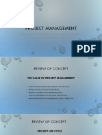 Project Management Review Notes