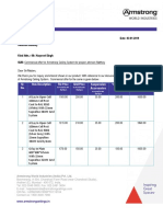 Date: 03-01-2019 Johnson Matthey: Sr. No. Item Description Tile Price Grid Price Installation Cost. Installed Price