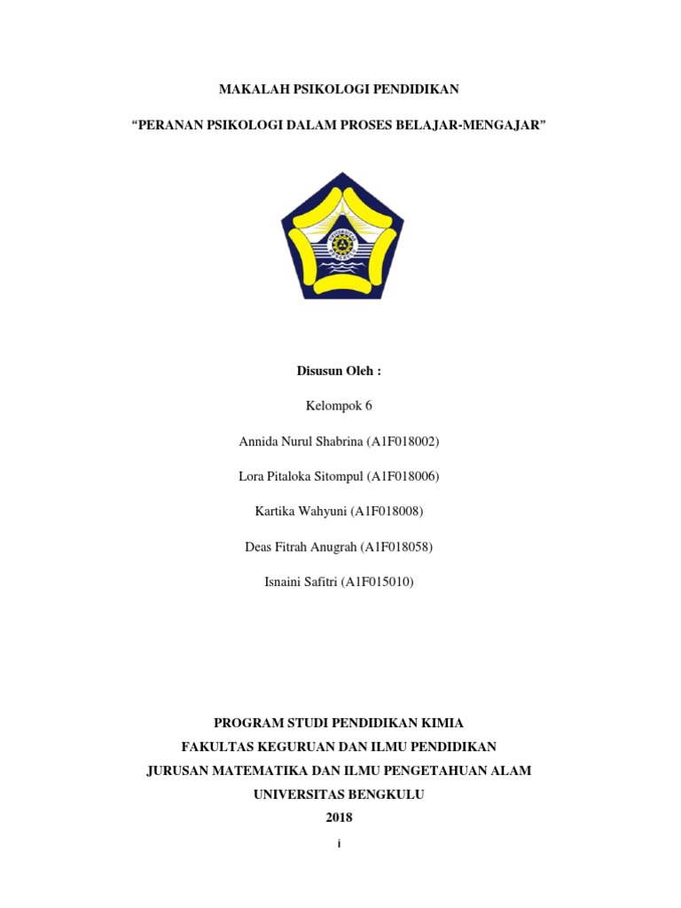 Makalah Psikologi Pendidikan