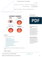 Cataract Surgery Procedure - Cost, & Complications