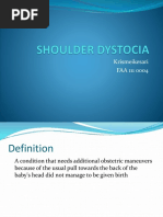 Shoulder Dystocia