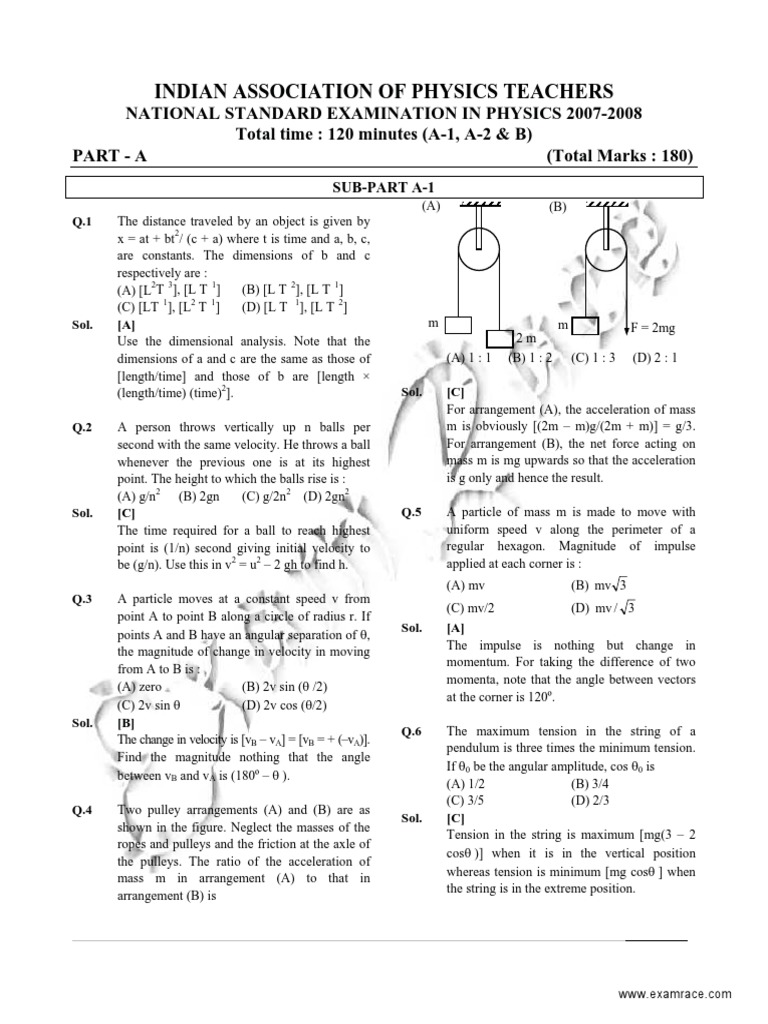 Nsep Solved 07 Collision Inductor