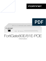 FortiGate 80E 81E POE Supplement PDF
