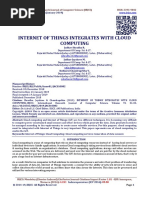 INTERNET OF THINGS INTEGRATES WITH CLOUD COMPUTING