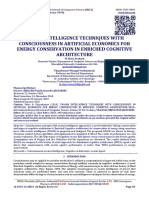 SWARM INTELLIGENCE TECHNIQUES WITH CONSCIOUSNESS IN ARTIFICIAL ECONOMICS FOR ENERGY CONSERVATION IN ENRICHED COGNITIVE ARCHITECTURE