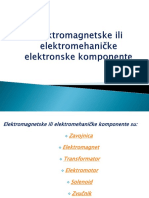 Elektromagnetske Ili Elektromehaničke Elektronske Komponente
