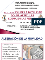 Alteracion De La Movilidad, Dolor Articular & Edema En Las Piernas.ppt