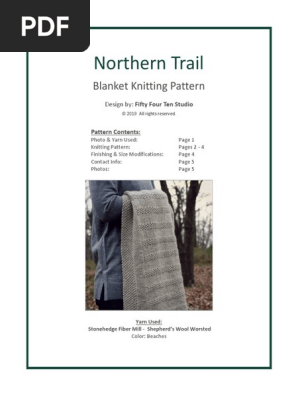 Northern Trail Blanket by Fifty Four Ten Studio Jan 2019