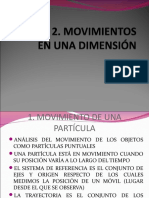 Movimiento 1 Dimension Ecuaciones