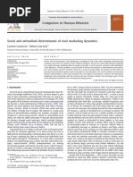 Social and Attitudinal Determinants of Viral Marketing Dynamics