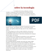 Ensayo Sobre La Tecnologia