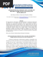 ADOLESCENTES EM CONFLITO COM A LEI