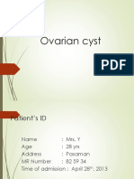 Ovarian Cyst: Case No