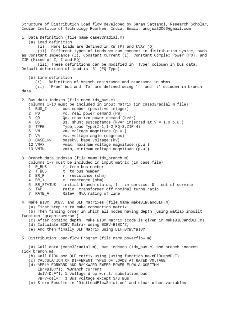 Distribution Load Flow Analysis Guide | PDF | Ac Power | Transformer