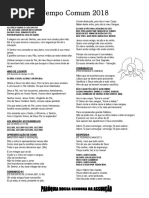 Tempo Comum 2018