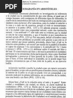 Ciudad y Ciudadanía en Aristoteles
