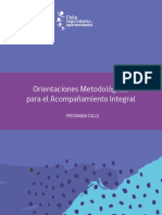 Orientaciones AcompanŢamiento Integral 2017 Programa Apoyo A Personas en Situacion de Calle