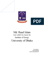 Md. Rasel Islam University of Dhaka