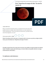 Que Es El Eclipse Total de La Superluna de Sangre