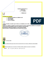 Tareas Del 21 Al 25 de Enero 2019