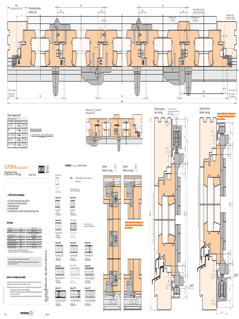Frame Assembly Diagram for a Horizontal Section with Shaved Profile and ...