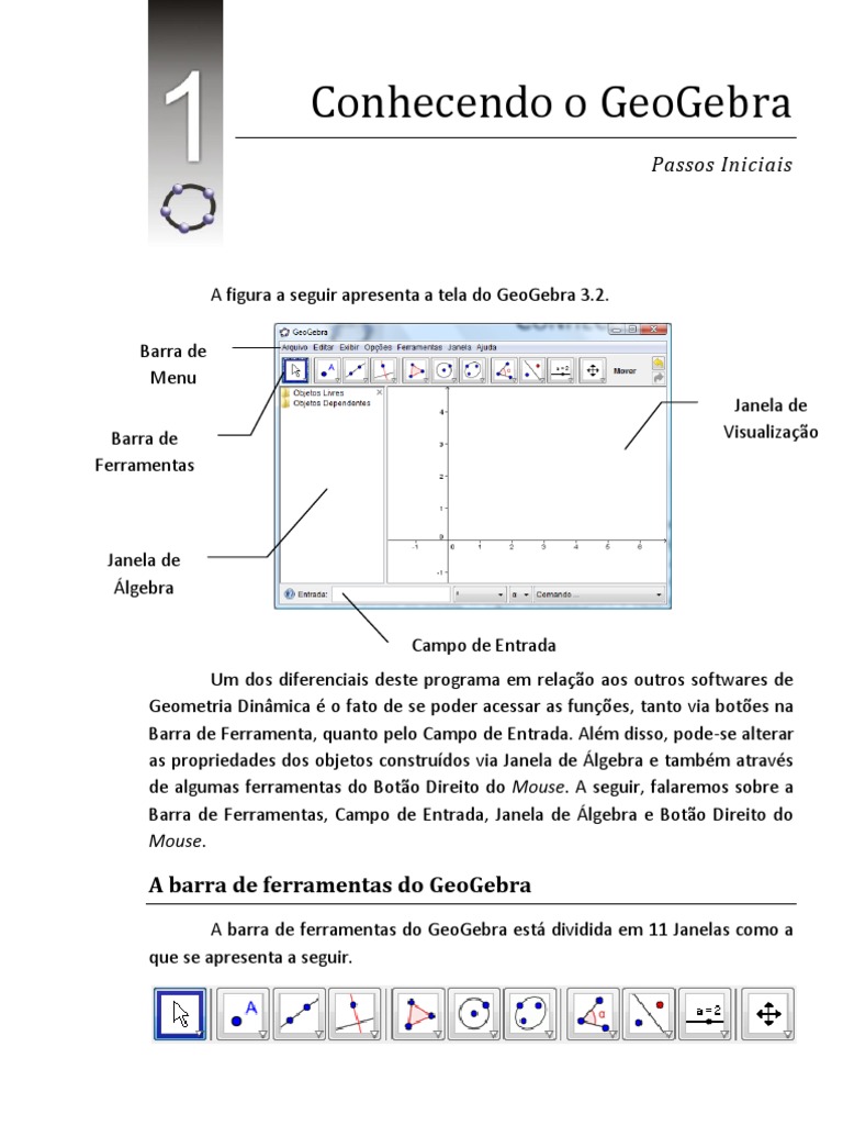 Capítulo 1 - LIvro Aprendendo Matemática Com o GeoGebra | PDF | Janela ...