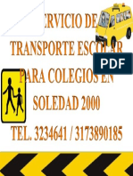 Servicio de Transporte Escolar