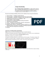 The Laboratory of Mining Design and Planning Is To Apply Mining Software