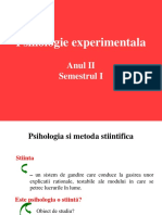 Psih Exp - Exercitii Recapitulative