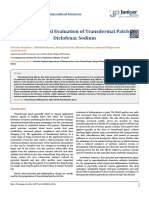 Formulation and Evaluation of Transdermal Patch of Diclofenac Sodium