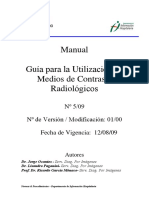 Guía para la utilización de contraste radiológico