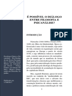 É Possível o Diálogo Entre Filosofia e Psicanálise - PDF