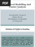 (Fix) Multilevel Modelling and Cluster Analysis (Group 10)