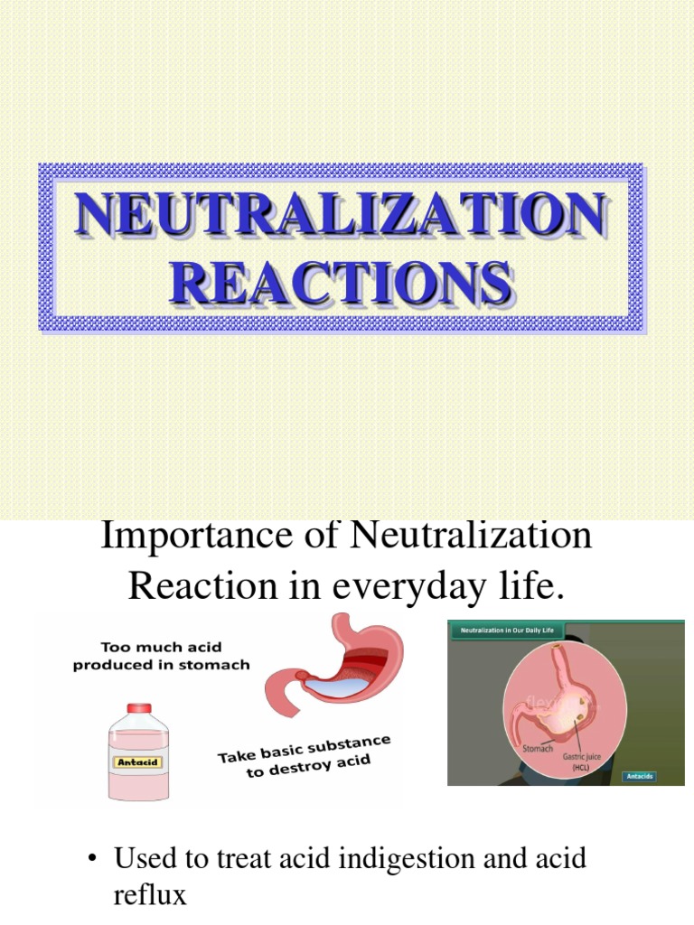 Everyday Neutralization Reactions | PDF | Hydroxide | Ph