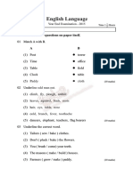 English Language: Grade 04 Year End Examination - 2015