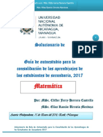 Guia de Aprendizaje Undécimo Grado 2017 UNAN MANAGUA SOLUCIONARIO 