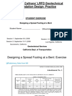 No - 5 - LRFD - Designing A Spread Footing - Exercise Only - Islam