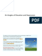 8-4 Angle of Elevation and Depression