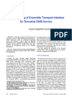 Re Multiplexing of Ensemble Transport Interface For Terrestrial DMB Service