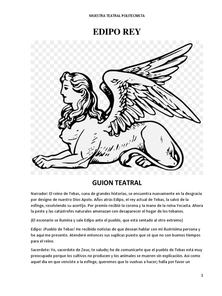 Edipo Rey | PDF | Edipo | Esfinge