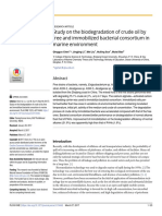 Study On The Biodegradation of Crude Oil by