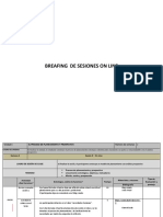 Breafing de Sesiones on Line Planeamiento