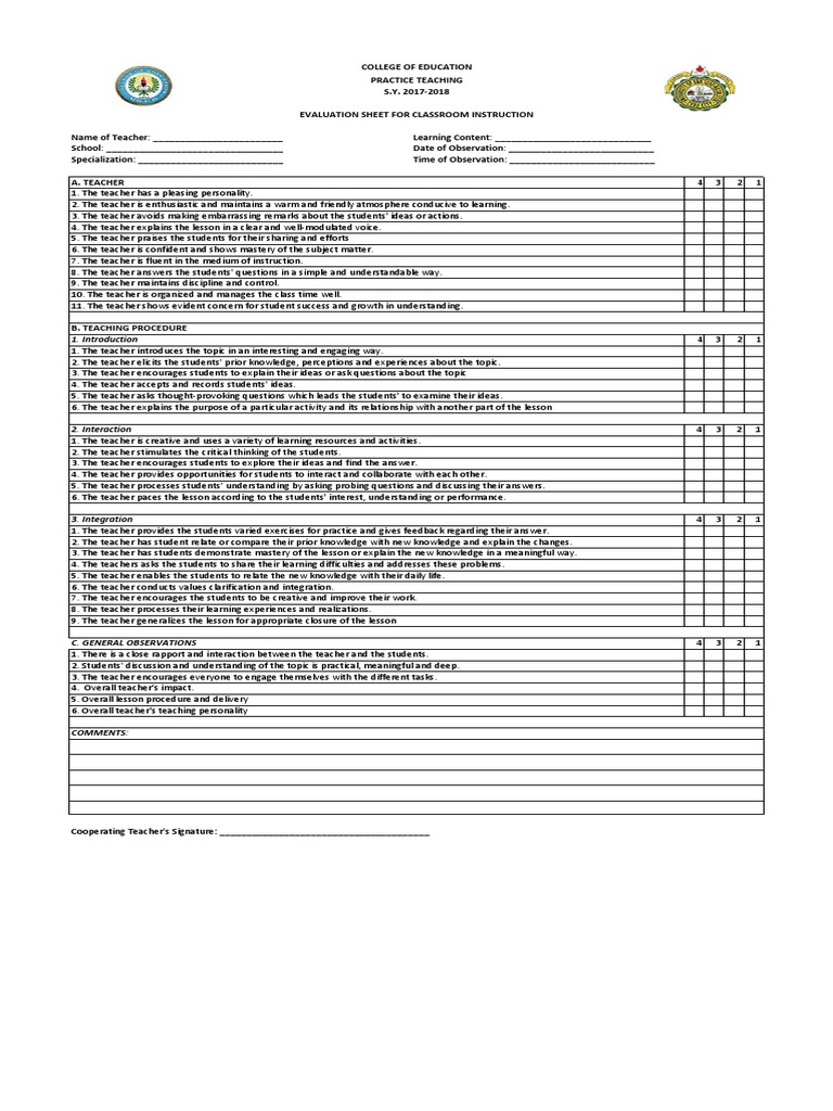Practice Teaching Demonstration Tool Pdf Change Teachers
