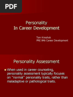 Personality in Career Development