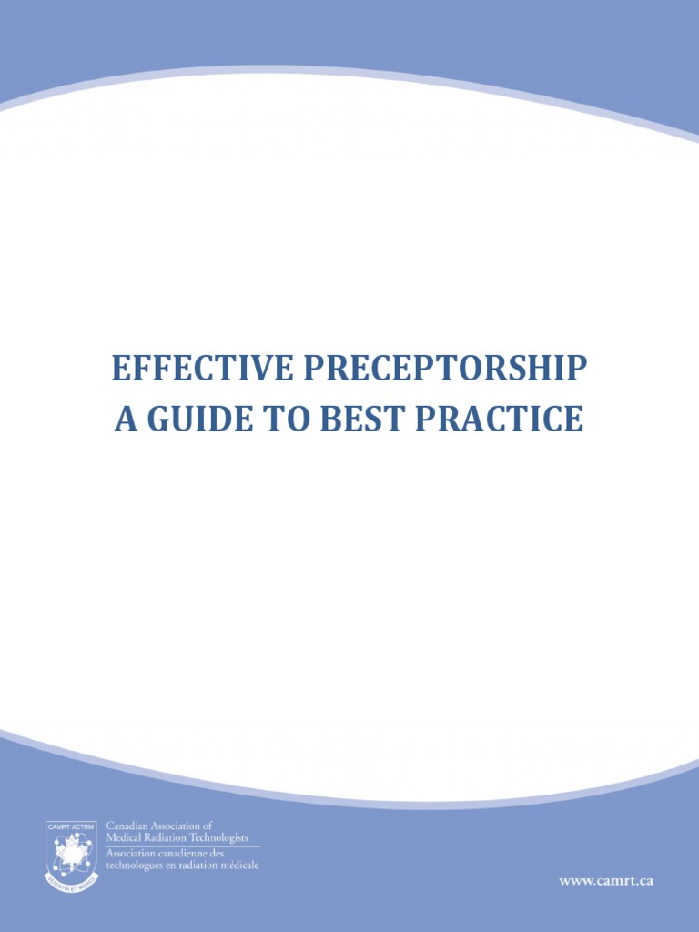 Preceptor Training Best Practices Guide | PDF | Reflective Practice ...