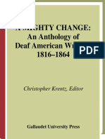 A Mighty Change An Anthology of Deaf American Writing (156368098X)