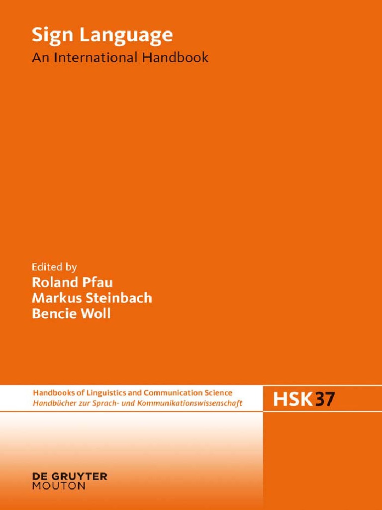 Sign Language, An International Handbook (3110204215) PDF | PDF | Sign ...
