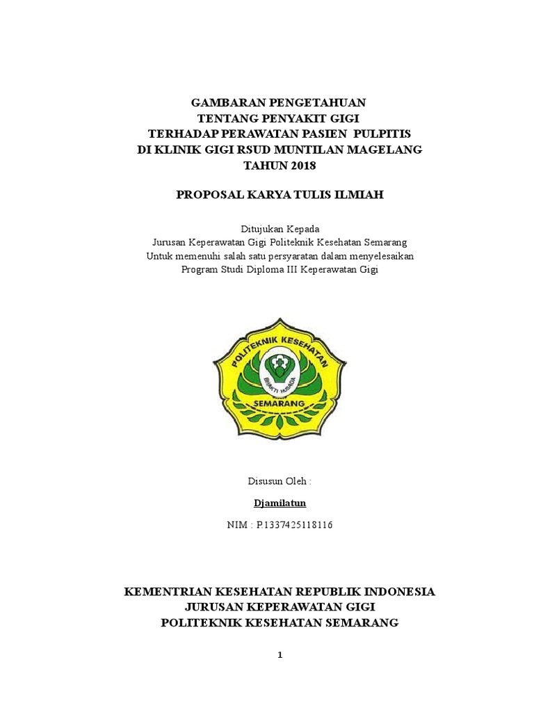 Proposal Kti Djamilatun Bab I Bab Iii Pdf