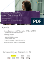 UBAX007 - Mastering Scheduling in Dynamics AX